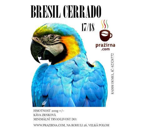 BRESIL CERREADO 17/18 DIAMANTINA FAZENDA 1kg VO CENA NA ESHOPU